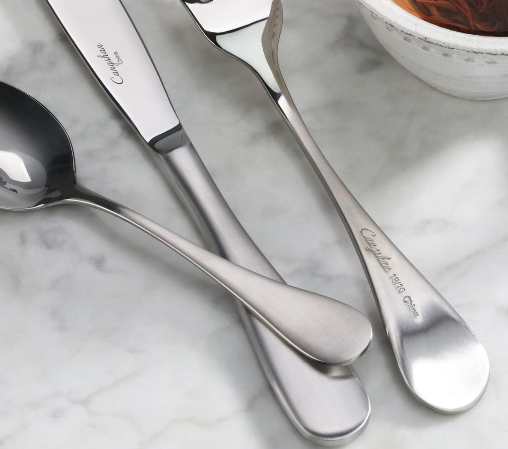Series Stainless Flatware Set, Window Box, Matte Finish Handle (20-Piece)
