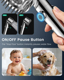 Ion Drops Filtered Shower Head with Handheld with 4PCS Filters, High Pressure 4 Spray Modes Showerhead with Filters