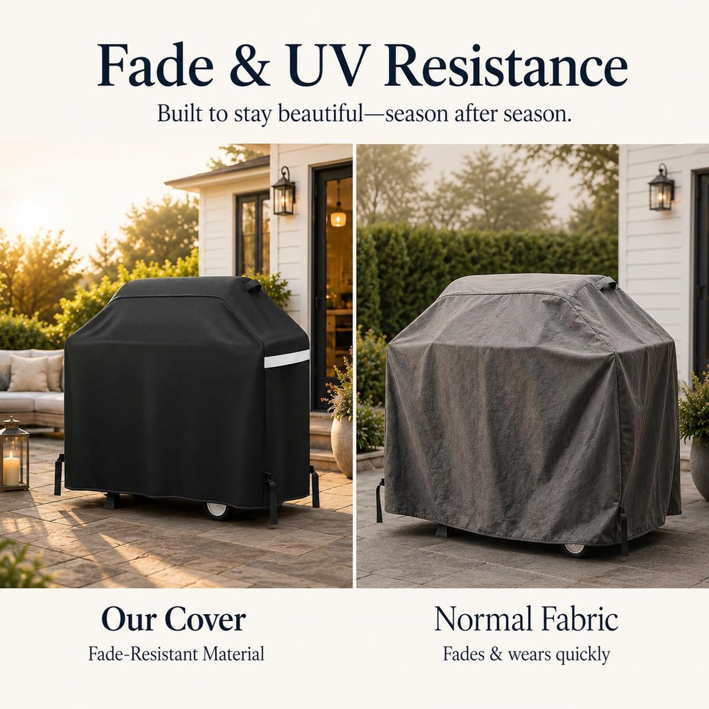 Waterproof Grill Cover 55 Inch for Outdoor Grill | Fits Weber, Char-Broil, Nexgrill, Monument, Dyna-Glo and More