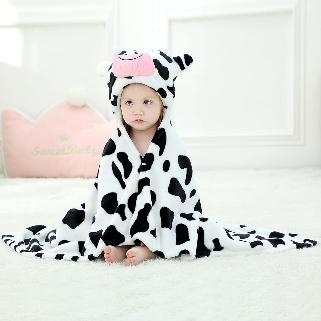 Wearable Blanket Hoodie for Kids Toddlers Hooded Towels Soft Cozy Wearable Throw Blanket Hoodie for Boys Girls