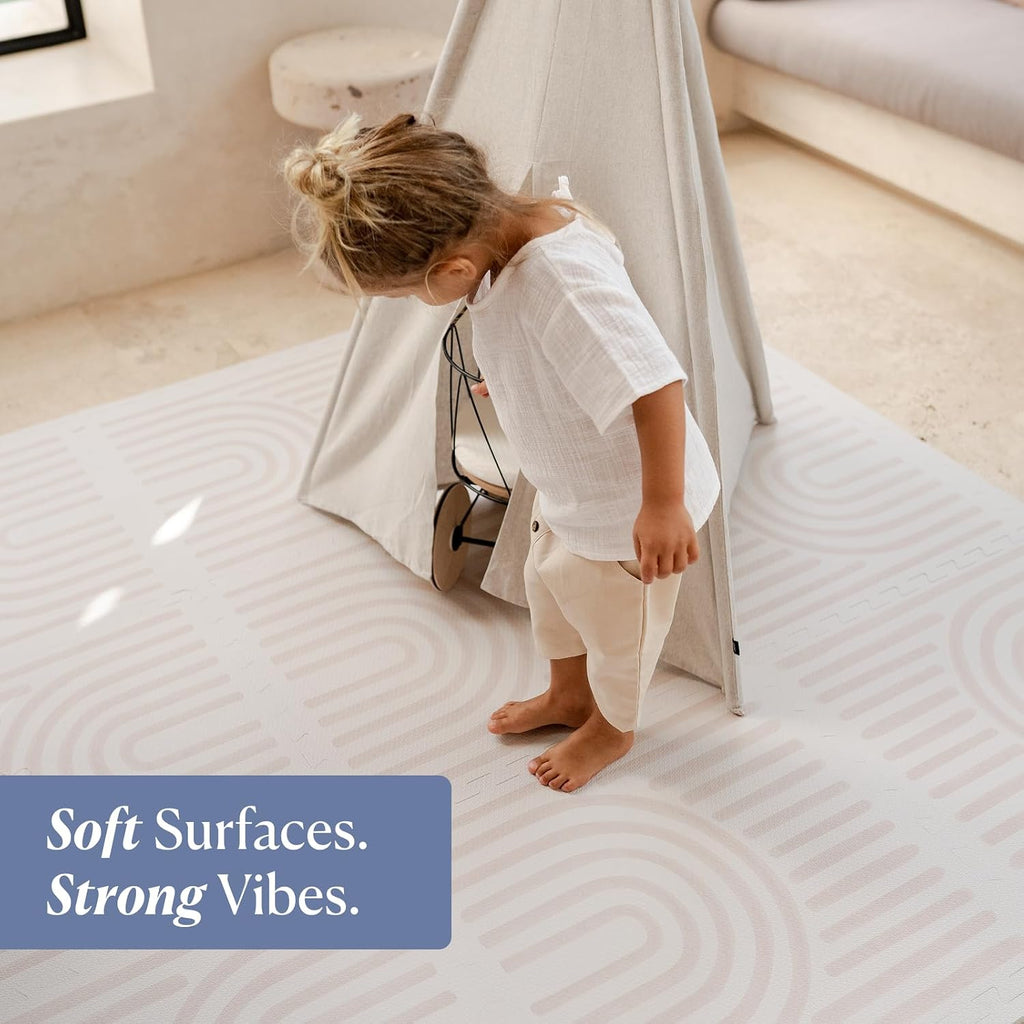 Playmat - Premium Foam Playmat, 4 x 6 feet, 6 Tile Extra Thick Foam Floor Puzzle Mat for Babies/Toddlers Stylish
