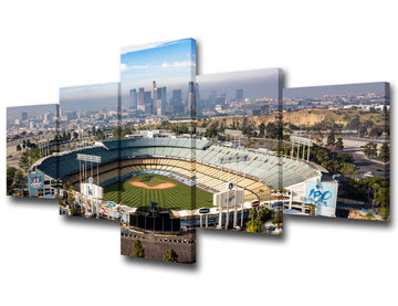 Dodger Stadium Wall, Los Angeles California Cityscape Skyline