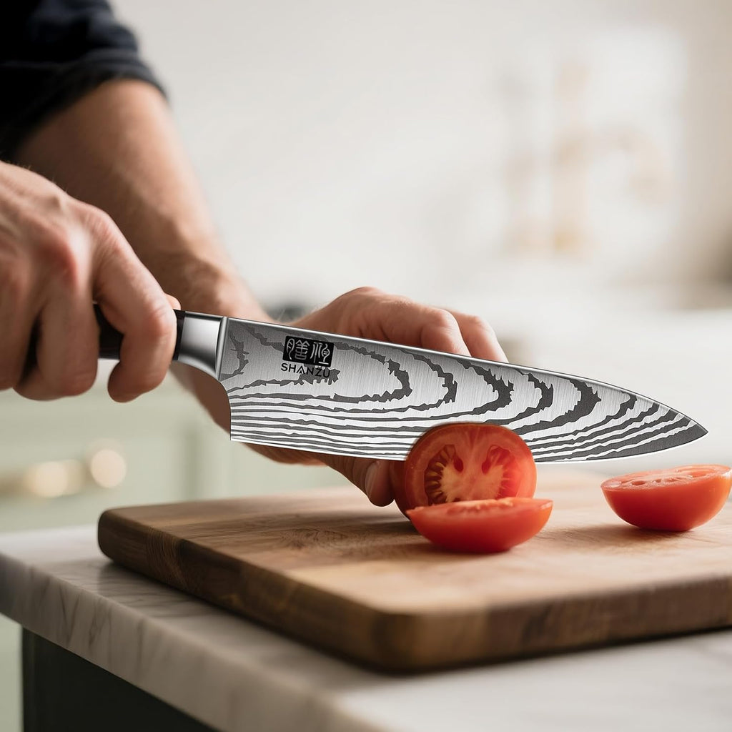 Japanese Chef Knife Set 5 PCS, High Carbon Stainless Steel | Ultra Sharp Kitchen Knives for cooking, Professional
