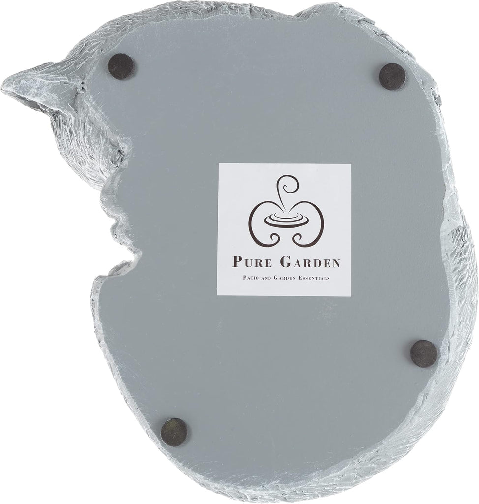 Outdoor Cat Memorial Stone, Gray, 8" x 6.5" x 4.5"