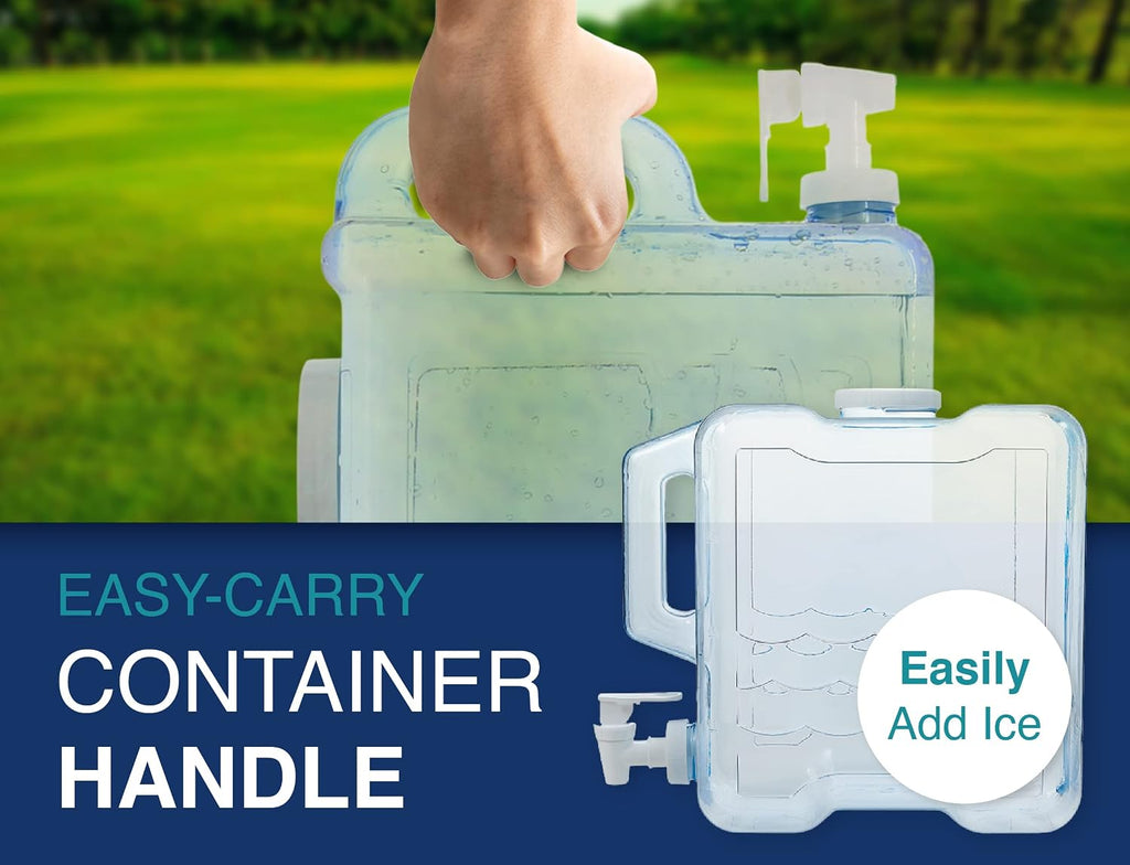 2 Gallon Drink Dispenser for Fridge - Plastic Beverage Dispenser with Spigot for Easy Dispensing - BPA Free Plastic
