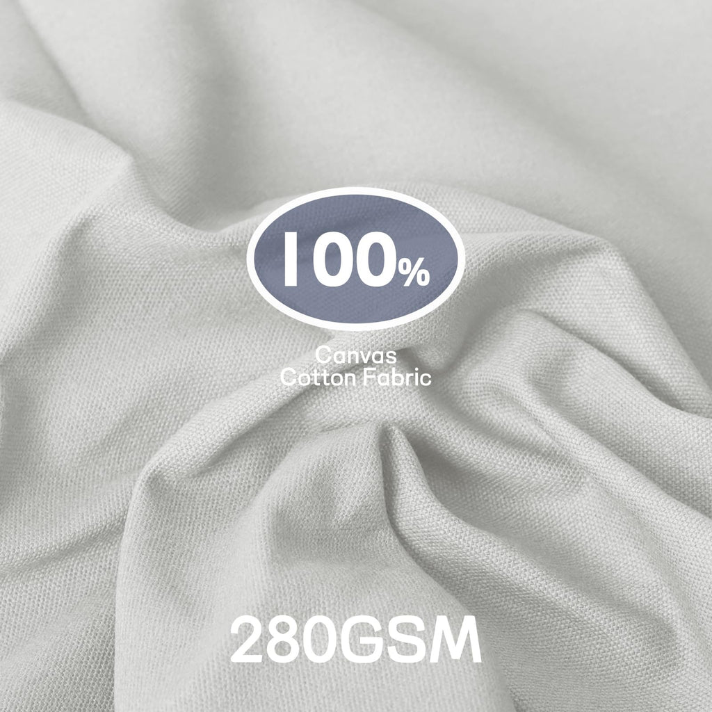 Cotton Canvas Fabric by The Yard, Thick Canvas Fabric - DIY Suitable for Sewing, Bag, Crafts, Tableclothes
