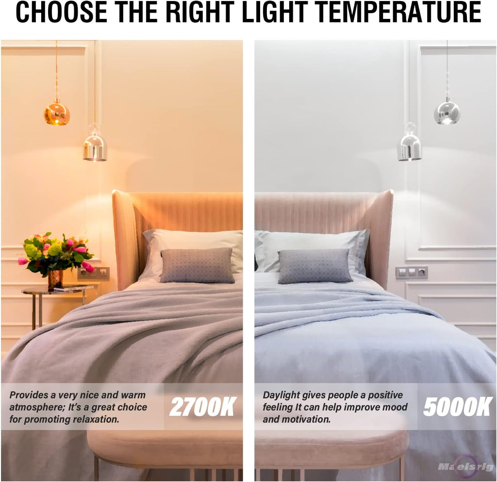 E17 R14 LED Bulb Dimmable 4W(40W Equivalent) Small Light Bulb, E17 Intermediate Base, 300 Lumens, Curio Cabinet Light