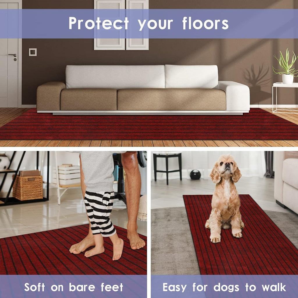Runner Rugs s, 2FT x 6FT Non Slip Kitchen Area Rug Entryway Runner Laundry Room Rug, 2-82 FT Indoor Outdoor Carpet
