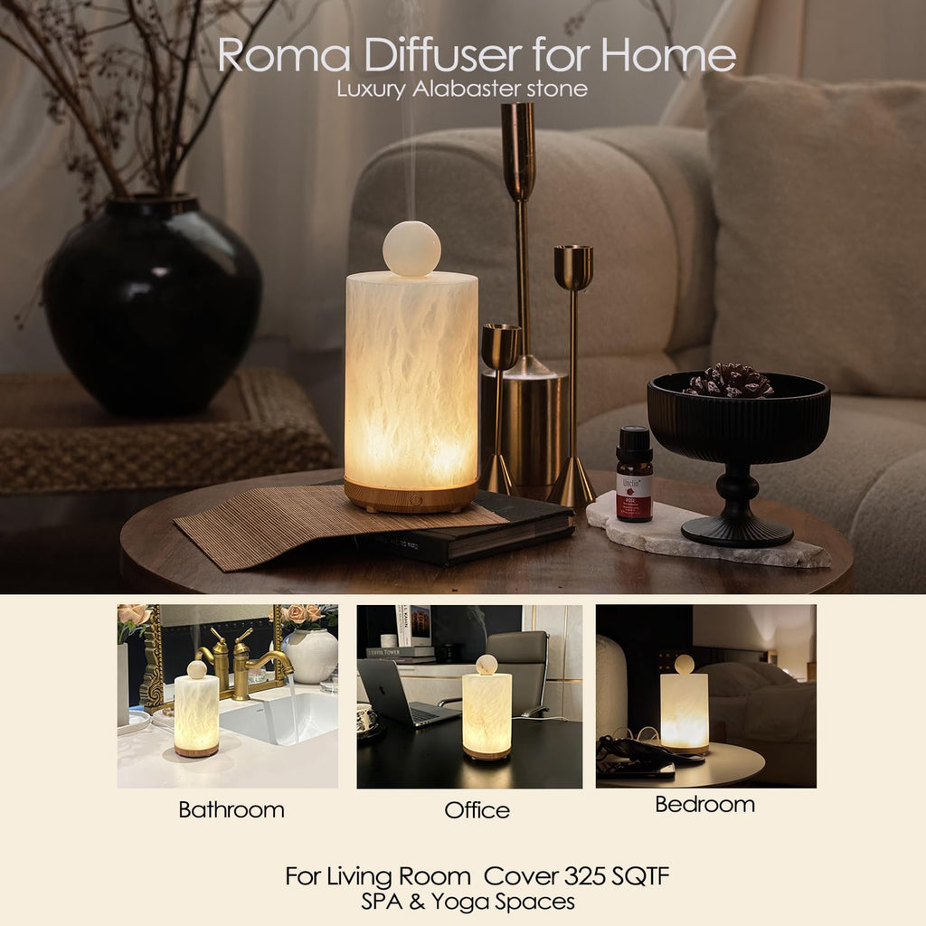 Stone Aromatherapy Essential Oil Diffuser Ultrasonic 100ml