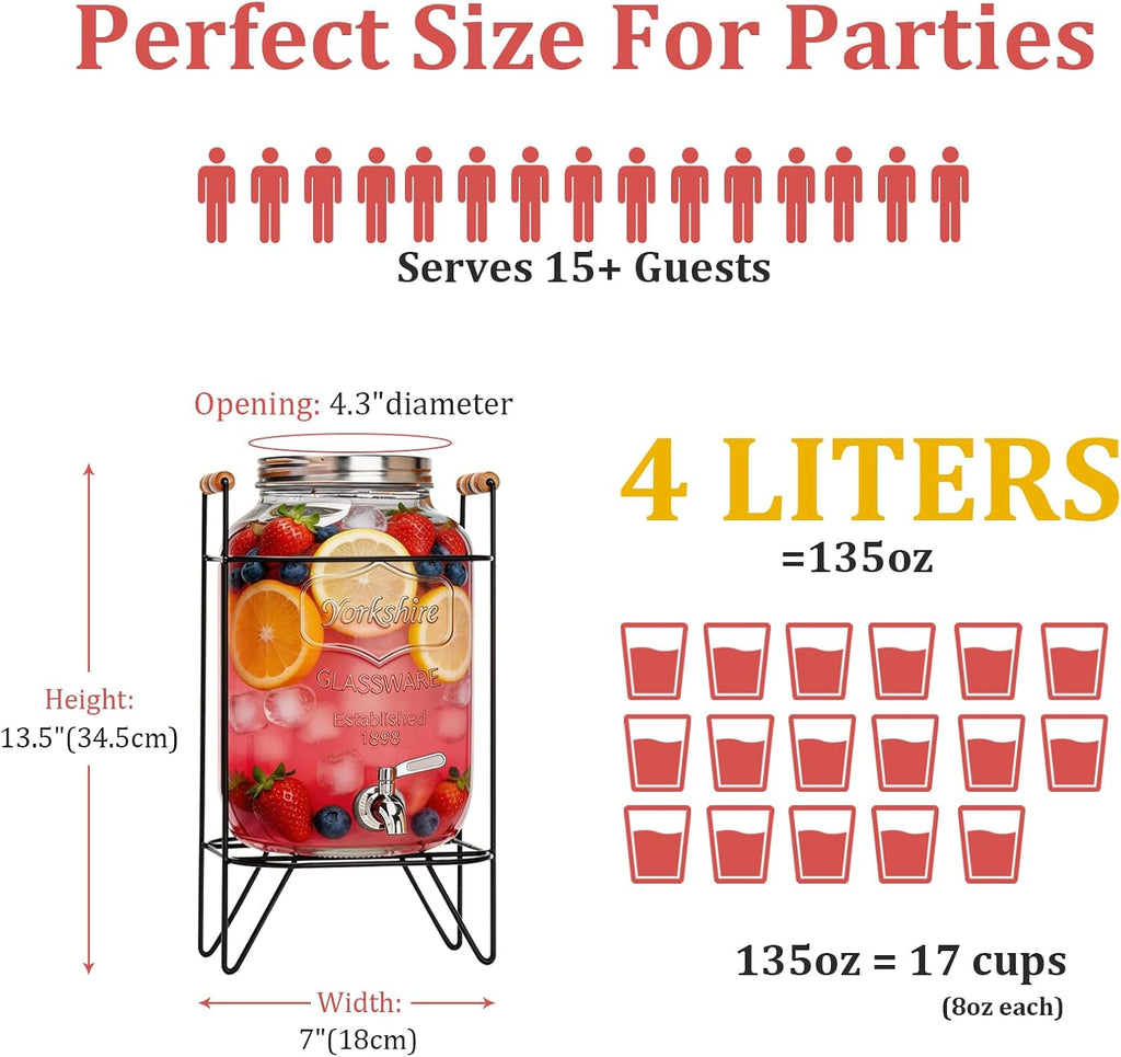 2 Gallon with Stand and Lid