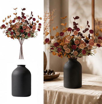 Fall Brown Flowers for Centerpieces, Dining Room Table Decoration
