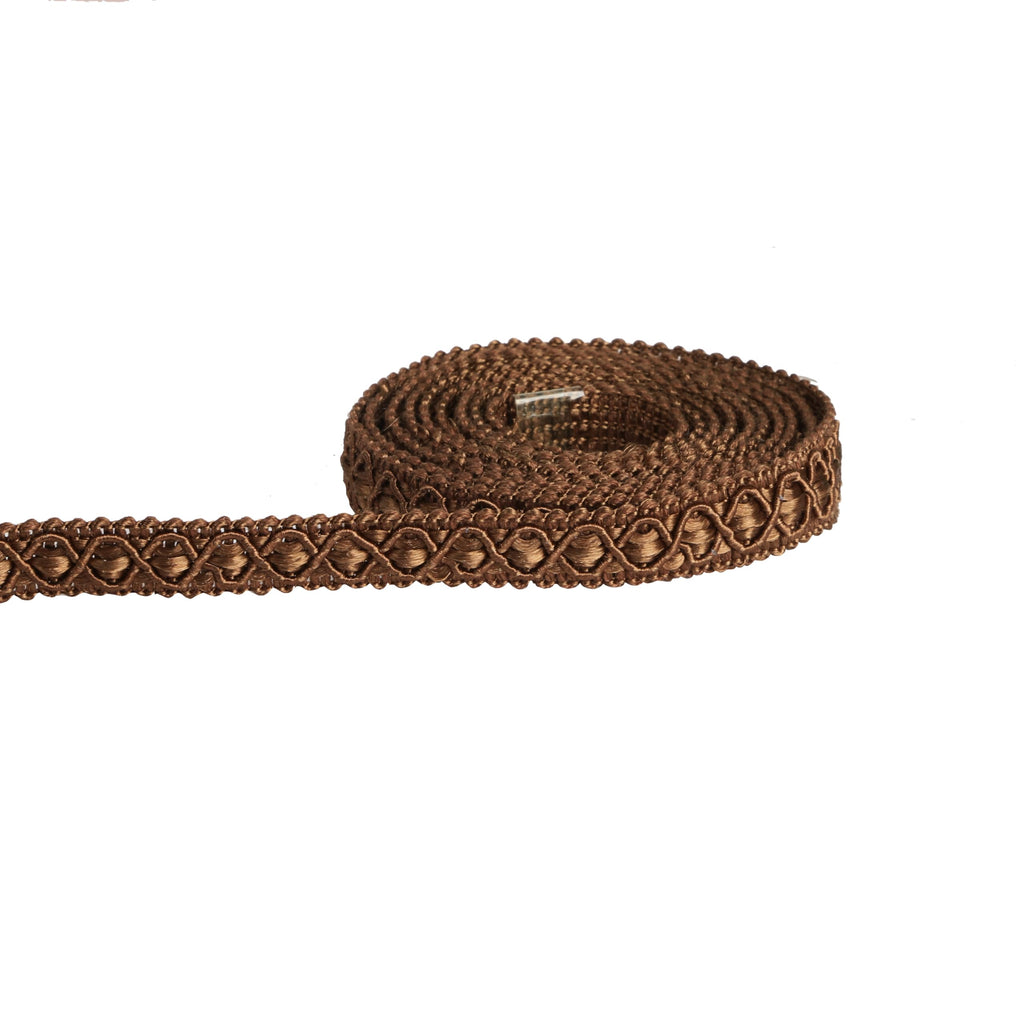 Gimp Braid Trim, 5 Yards 0.59 Inch Fabric Trim, Coffee