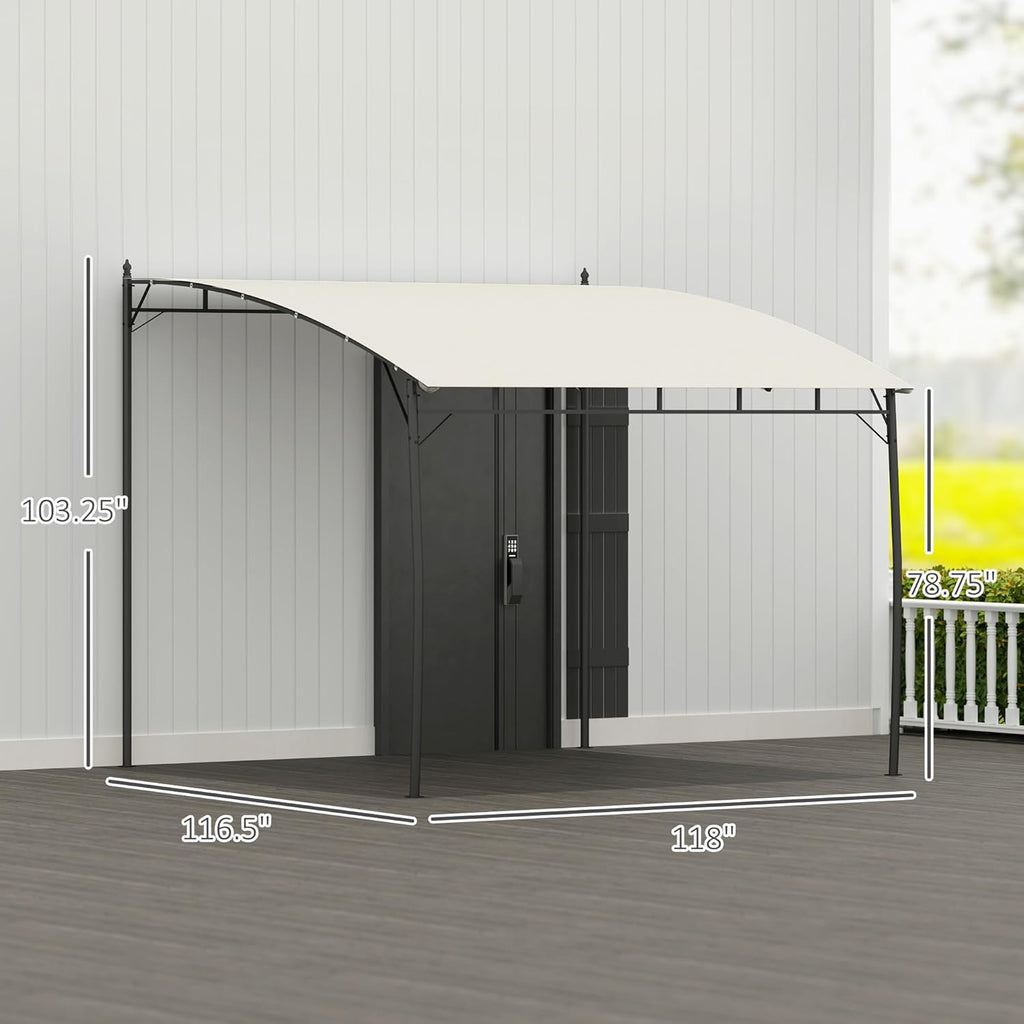 10' x 10' Outdoor Pergola Gazebo with UV-Resistant Canopy an - Image 7