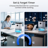 Dehumidifier for Home, 68 OZ Water Tank Dehumidifiers for Bathroom, Bedroom, Living room with, Auto Humidity Control