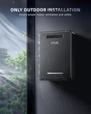 190, 000 BTU Outdoor Tankless Water Heater, 8.1 GPM Natural Gas Instant Hot Water Heater with WiFi & Remote Control