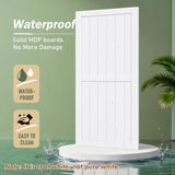 Sliding Closet Doors 64x80(Double 33inch),Bypass Barn Door with Hardware,for Bedroom,White,H Frame,A