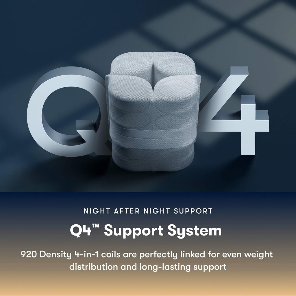Perfect Sleeper Port Huntington 13.5" Medium Cal King Hybrid Mattress | 5 Support Zones, 4 in 1 Coils, and Cooling