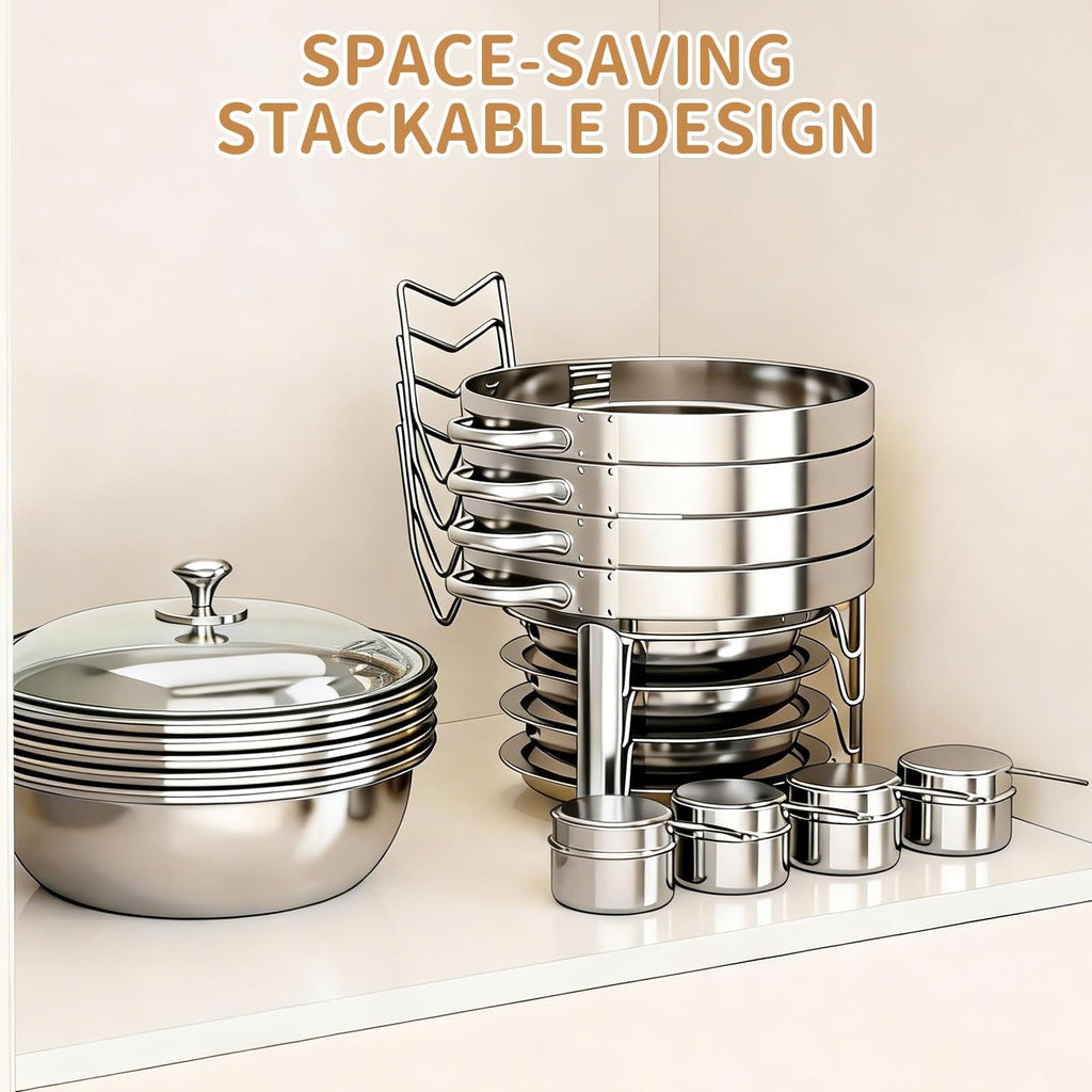 4Pack Round 7QT Stainless Steel Chafing Dishes for Buffet