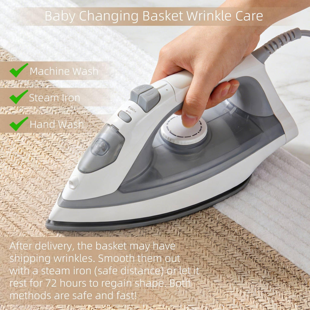 Baby Changing Basket with Diaper Changing Pad Breathable Waterproof