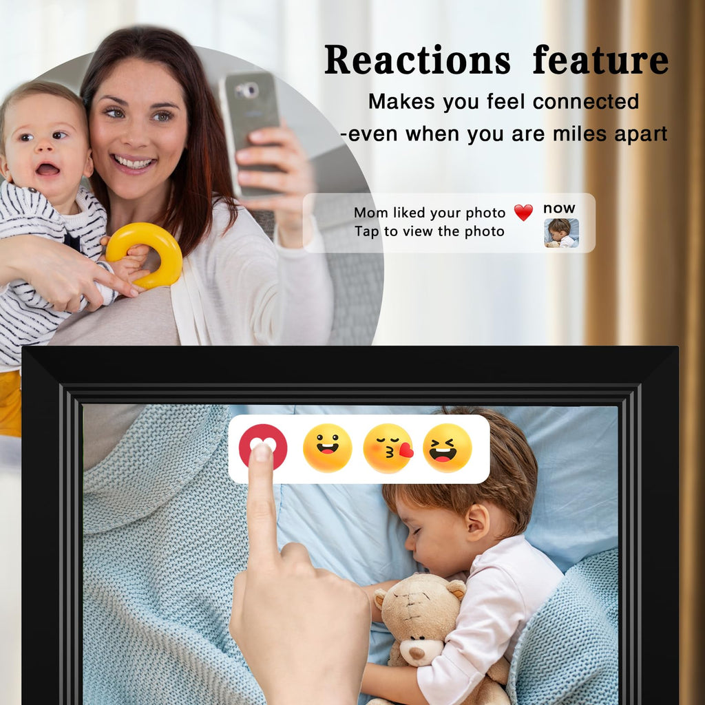 Digital Picture Frame- 10.1inch Digital Photo Frame with 1080 IPS Touch Screen HD Disply, Built-in 32GB