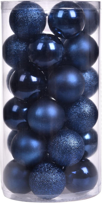 Christmas Ball Ornaments, 2.36" Shatterproof Christmas Tree Decorations, Perfect Hanging Ball Holiday Wedding - Set of 30