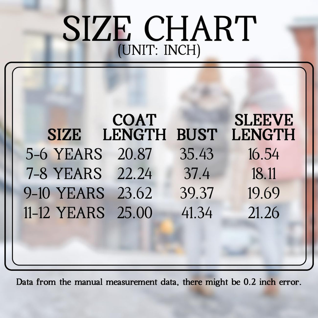Winter Fleece Lined Puffer Jacket For Girl Collar Hooded Coats