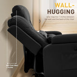 Power Loveseat Recliner Sofa with Console, Wall Hugger RV Reclining Couch