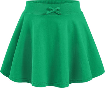 Girls Skirts Kids Casual Skorts Athletic Uniform Skirt with Pockets