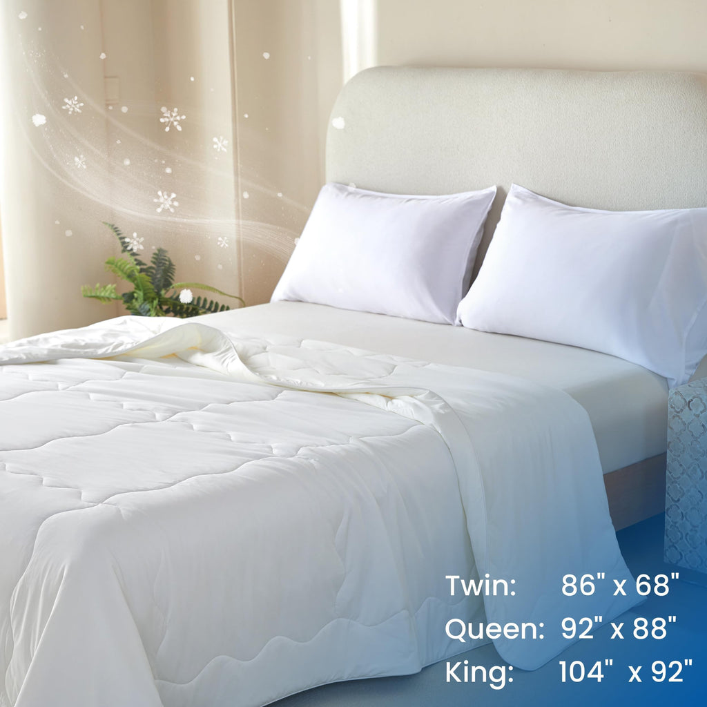 Cooling Comforter, Double-Sided Cool Beige, King