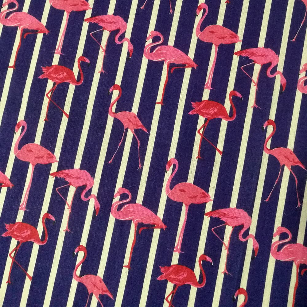Cotton Linen Fabric by The Yard 60" Wide Decorative Printed Fabric for DIY Projects and Tablecloth Making Color