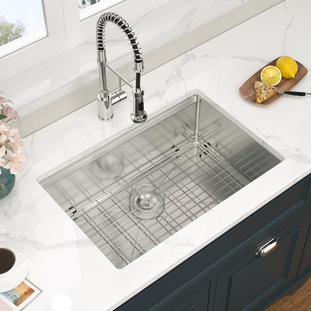Undermount Kitchen Sink 28x19x9 Inch Workstation