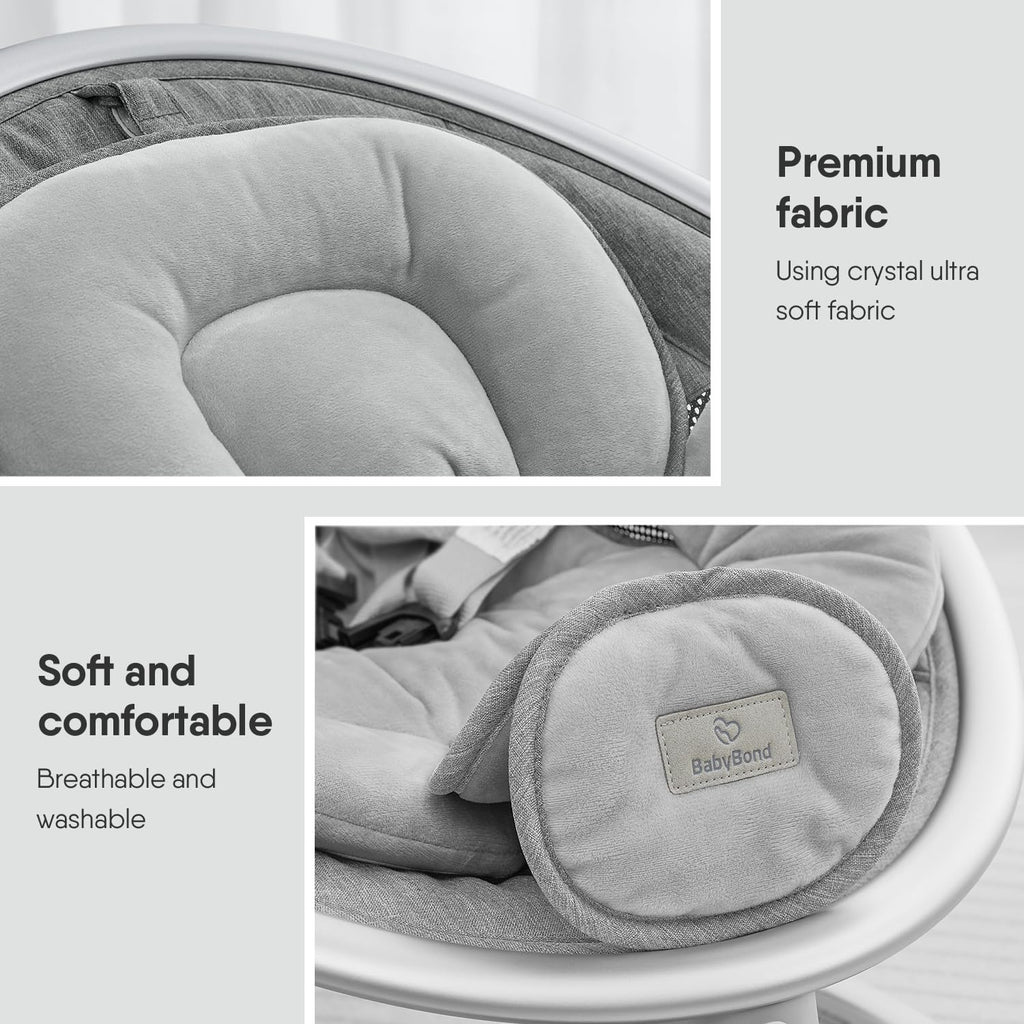 Baby Swings for Infants, Bluetooth Infant Swing with Music Speaker
