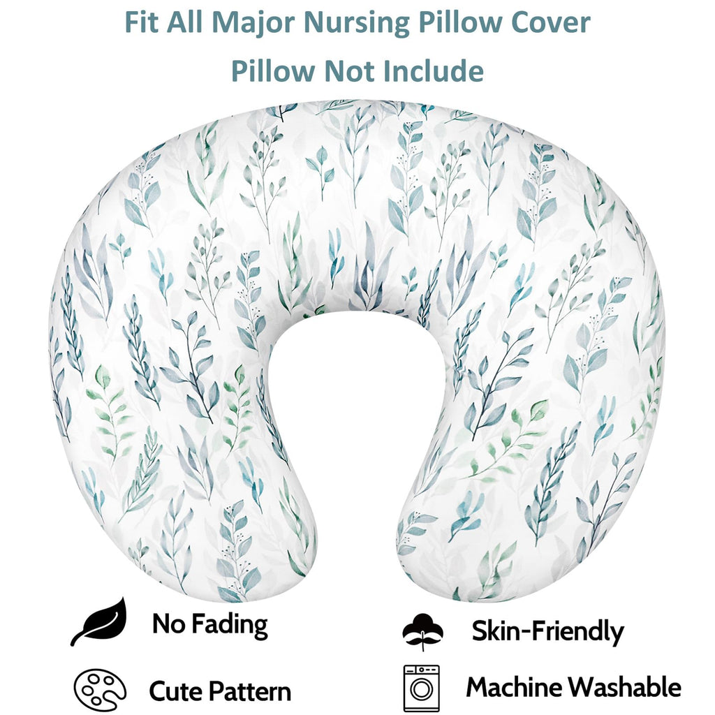 Nursing Pillow Cover, Soft Stretchy Nursing Cover for Breastfeeding Pillow, 1 Pack Reversible Removable Slipcover for