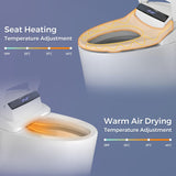 Smart Toilet with Built-in Heated Seat, One-Piece Bidet Toilet