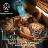 Portable Air Conditioner Cooling Fan with Remote, Quiet with 3 Speeds, 1200ml Personal Air Cooler Fan with 3 Mist