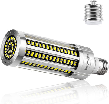 60W Corn LED Light Bulb Fanless (200 Watt Metal Halide/HID/HPS Replacement) E26/E39 Large Mogul Base LED Lamp 6000K