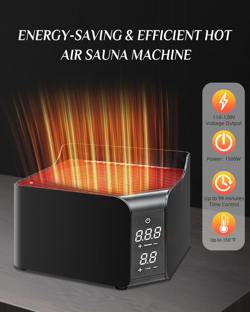 Smartmak Portable Sauna with Infrared 660nm Red Light Therapy Lamp for Home Relaxation