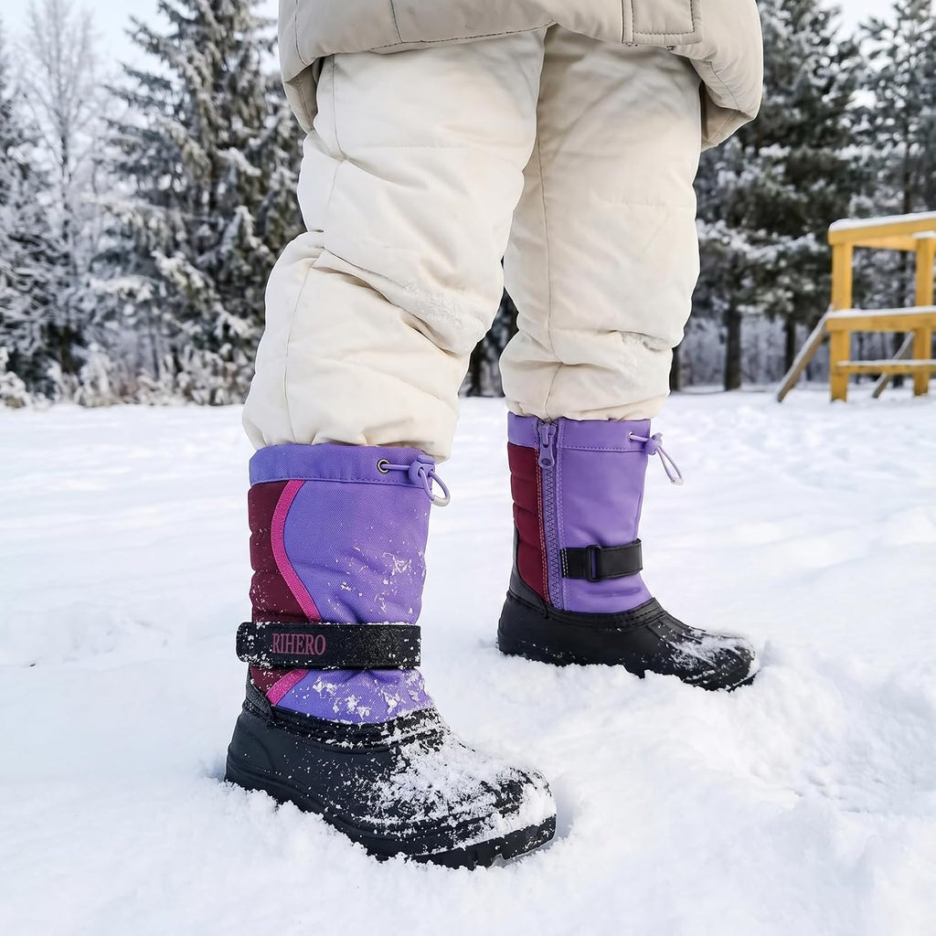 Boys Girls Snow Boots Kids Winter Faux Fur Booties