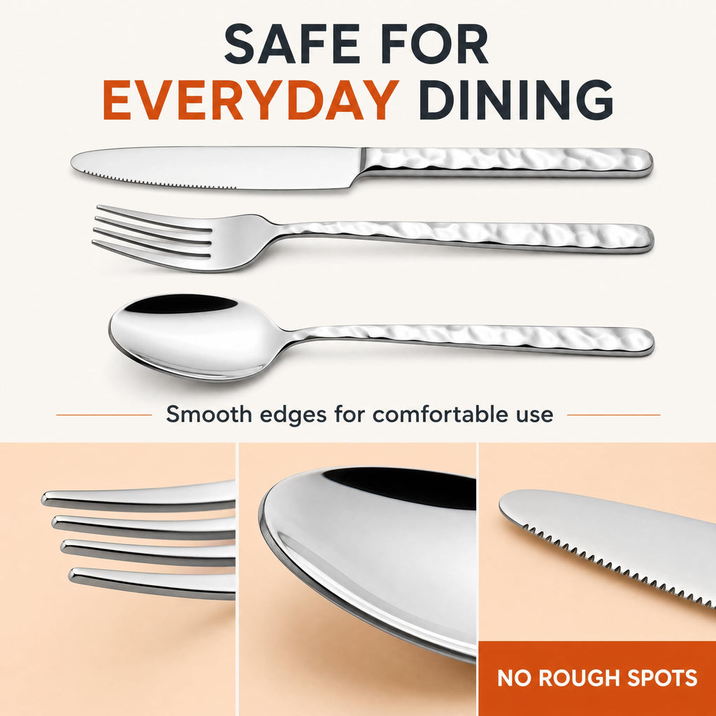 60 Piece Silverware Set for 12