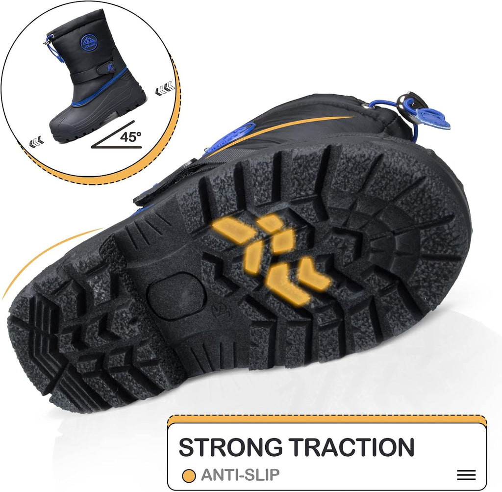 Kids Insulated Waterproof Anti-slip Winter Warm Snow Boots