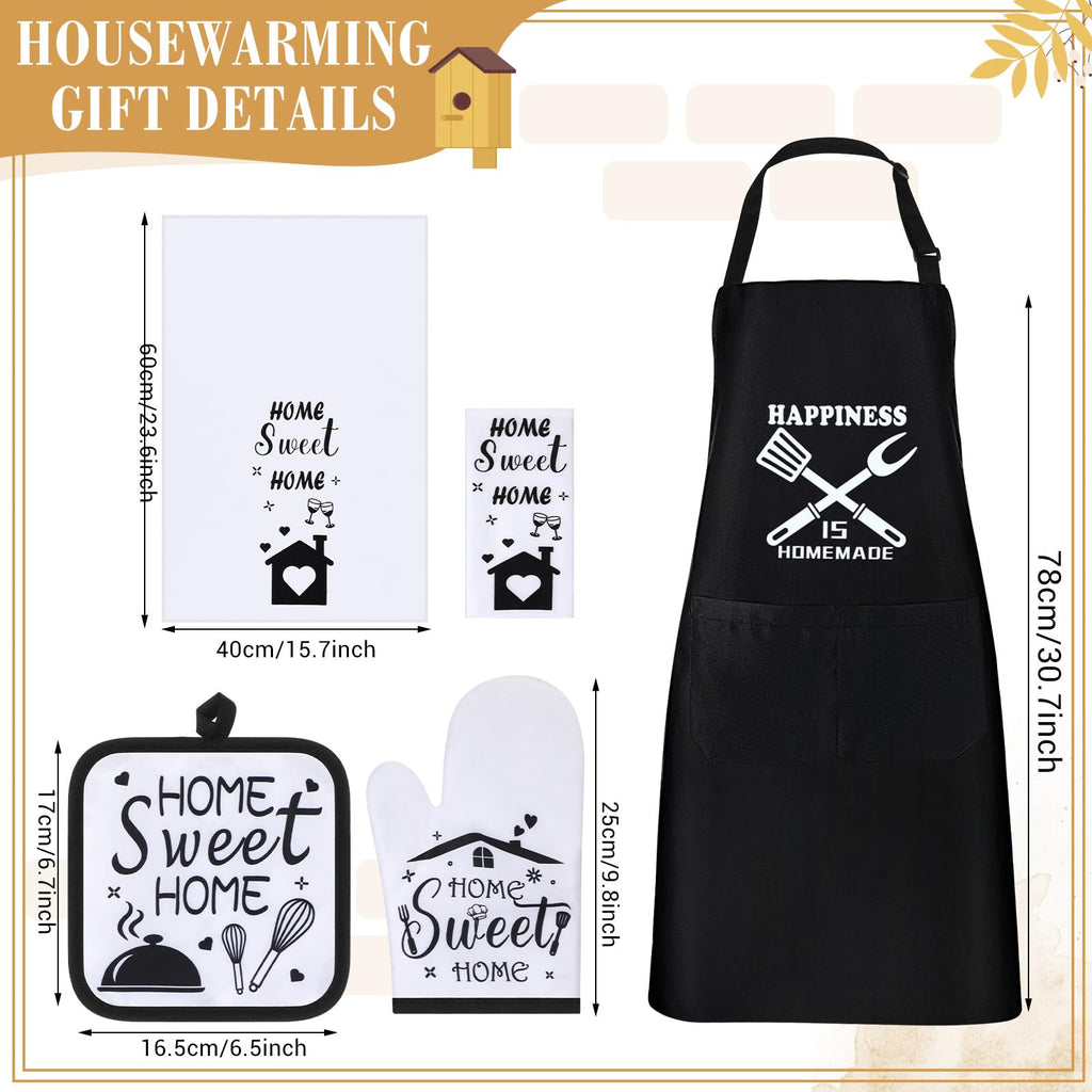 17Pcs Housewarming Gift Basket for New Home, with Bamboo Kitchenware
