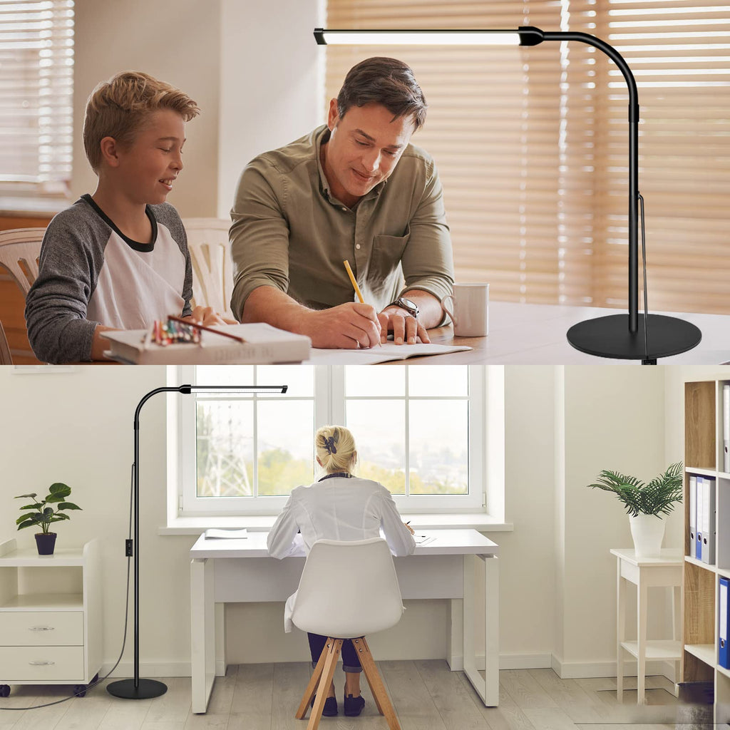 18W Tattoo Lamp 3000K-6000K Colors and Dimmable, Lash Light Makeup Light with USB Port 112 Bulls Led Floor Lamp