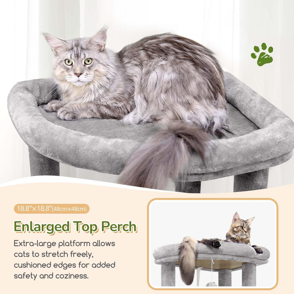 74in Heavy Duty Cat Tree Tower for Indoor Cats Large Adult