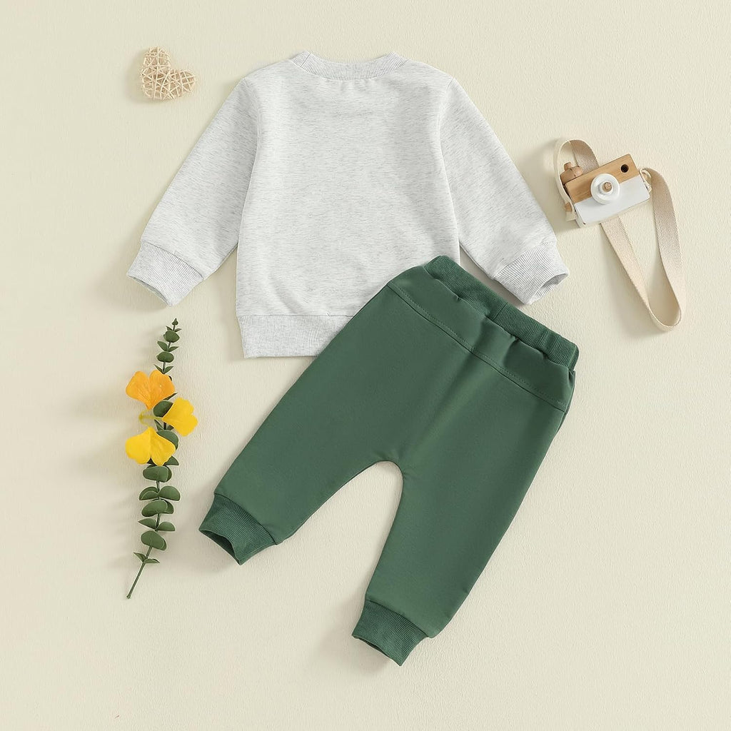 Toddler Baby Boy Clothes Sweatshirt Pants 2Pcs Set
