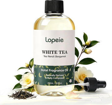 White Tea Diffuser Oil - Essential Oil for Diffuser, Air Freshener & Room Spray - Long-Lasting with Notes of Tea - Set of 85
