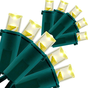 200 Warm White Christmas Light, 2-Set 33 ft 100 Wide Angle 5mm LED