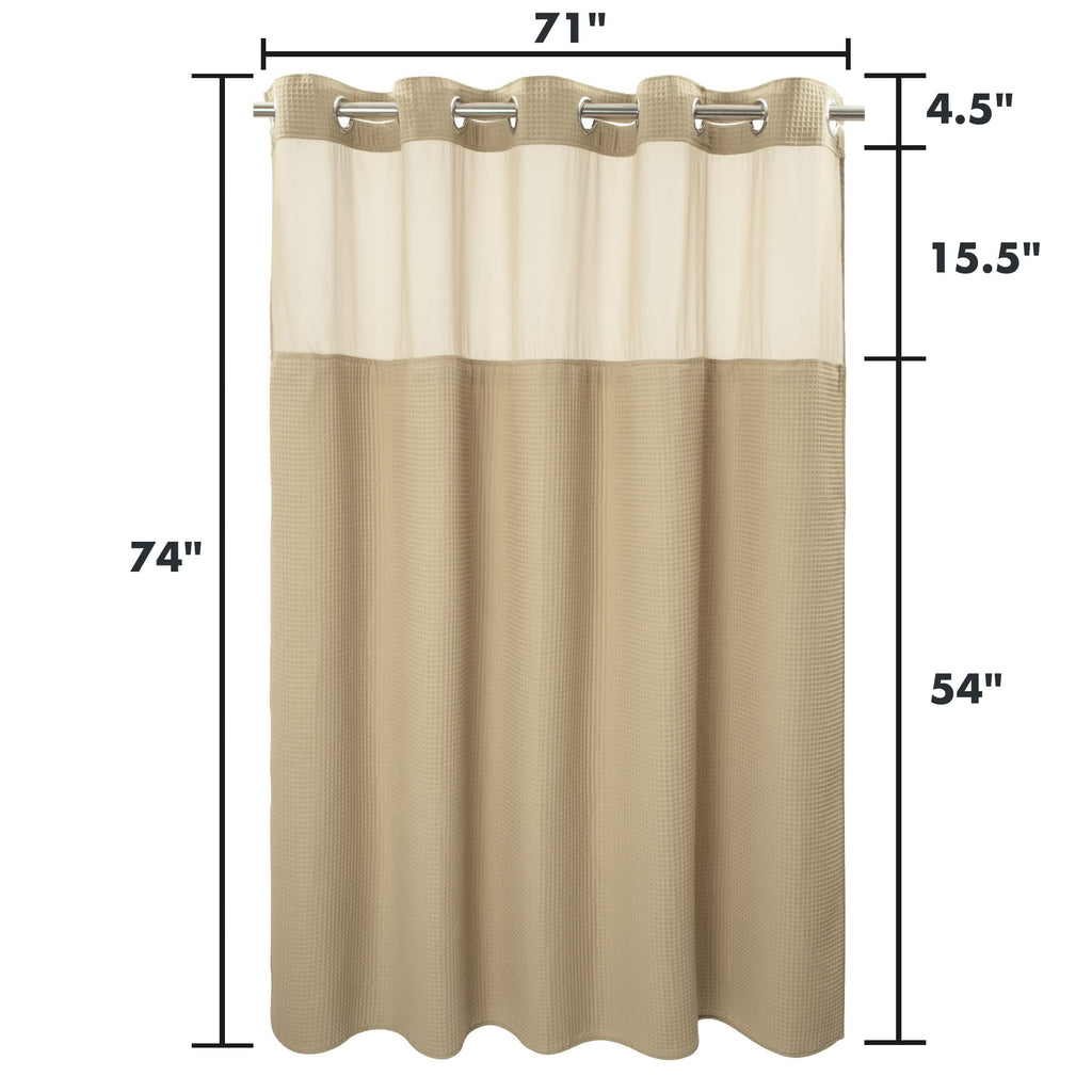 Linen Cotton Blend Fabric Set with Liner, 71x74