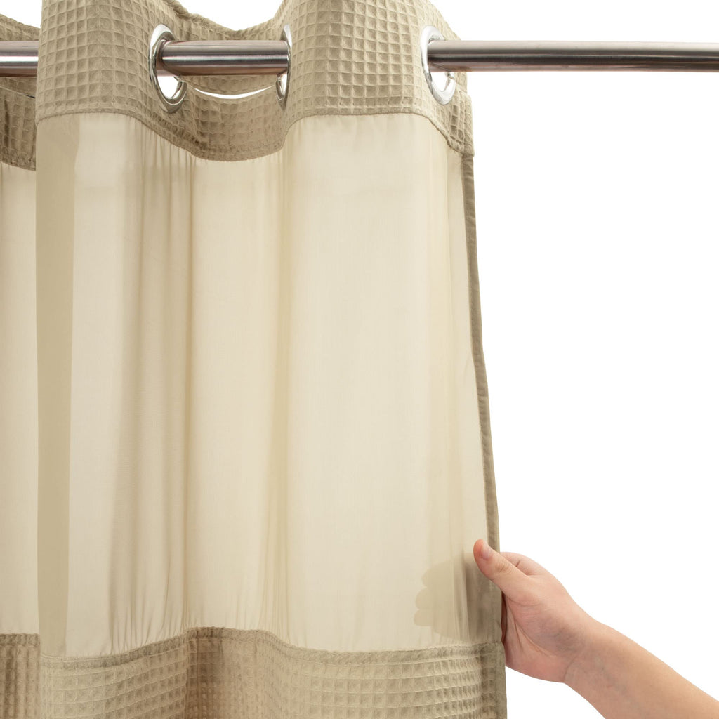 Linen Cotton Blend Fabric Set with Liner, 71x74