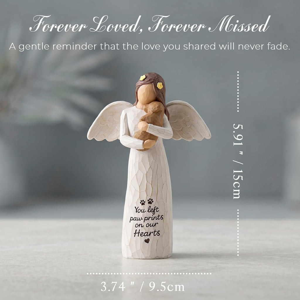 Dog Memorial Angel Figurine