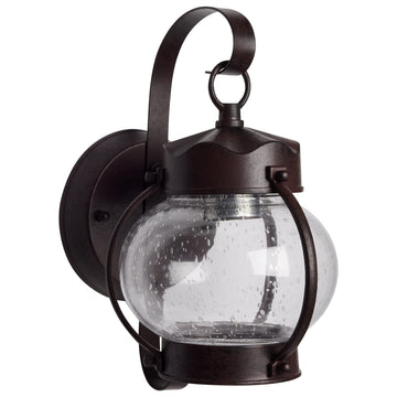 60/631 Rustic One Light Outdoor Wall Mount from Onion Lantern Collection in Bronze/Dark Finish